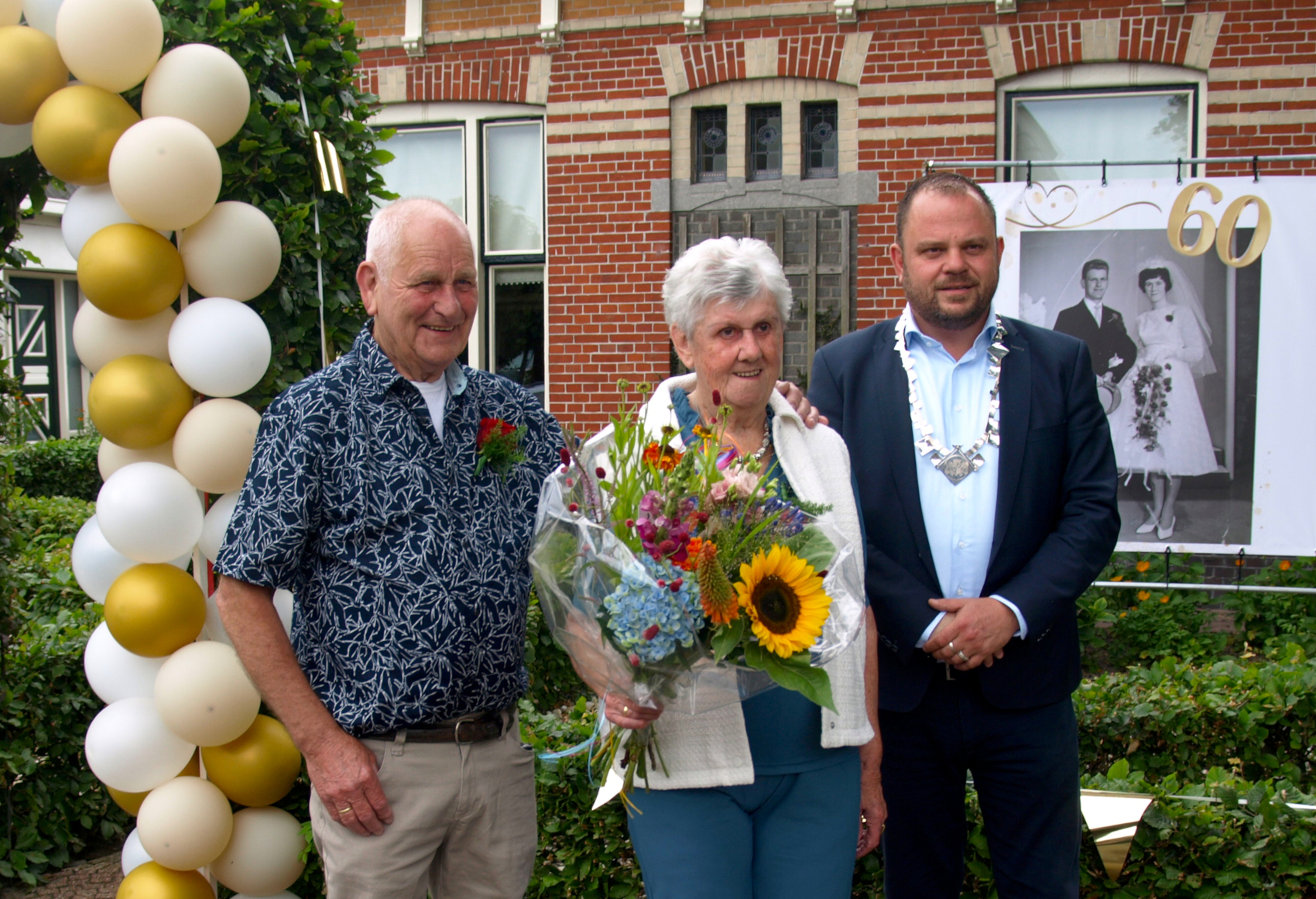 Echtpaar Helmus-VanderVaart 60 jaar - foto Henk Rozema