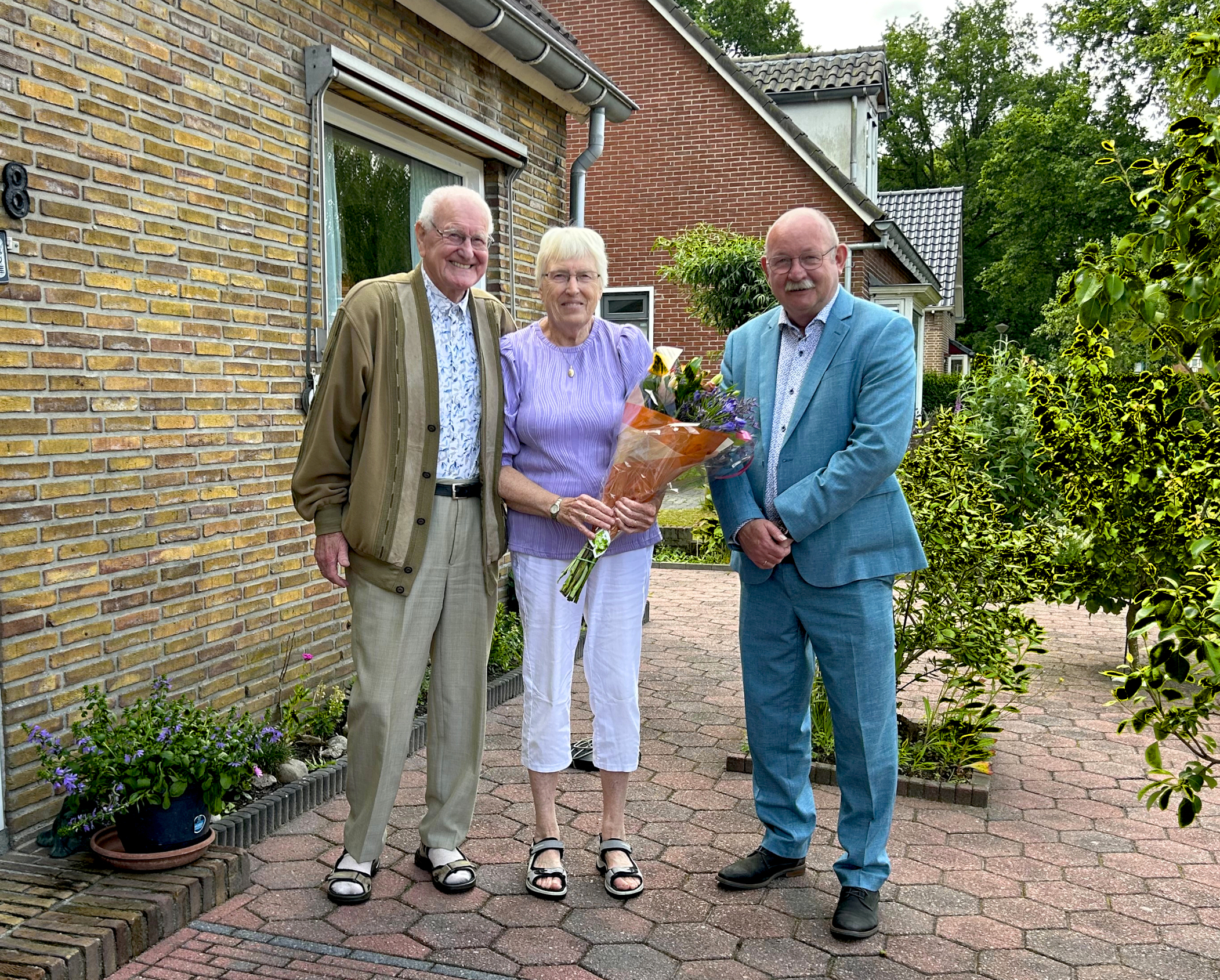 Echtpaar Wekema Peize 60 jaar huwelijk