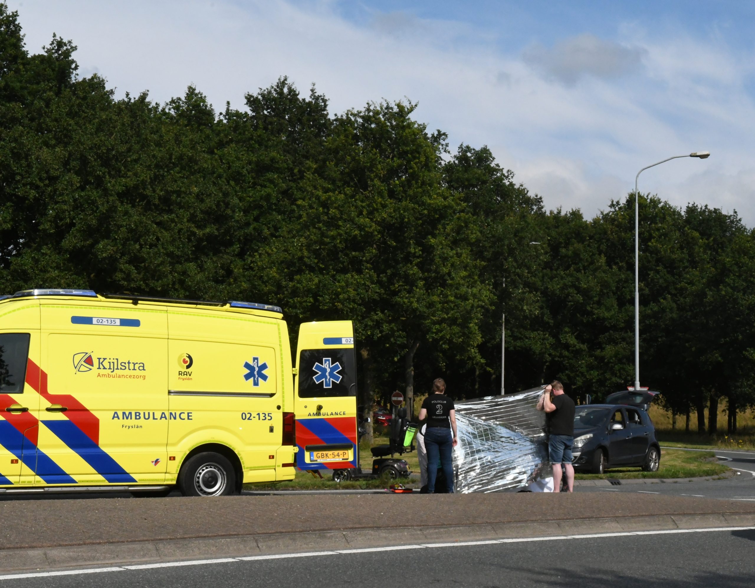 Scootmobieler gewond bij ongeval in Marum