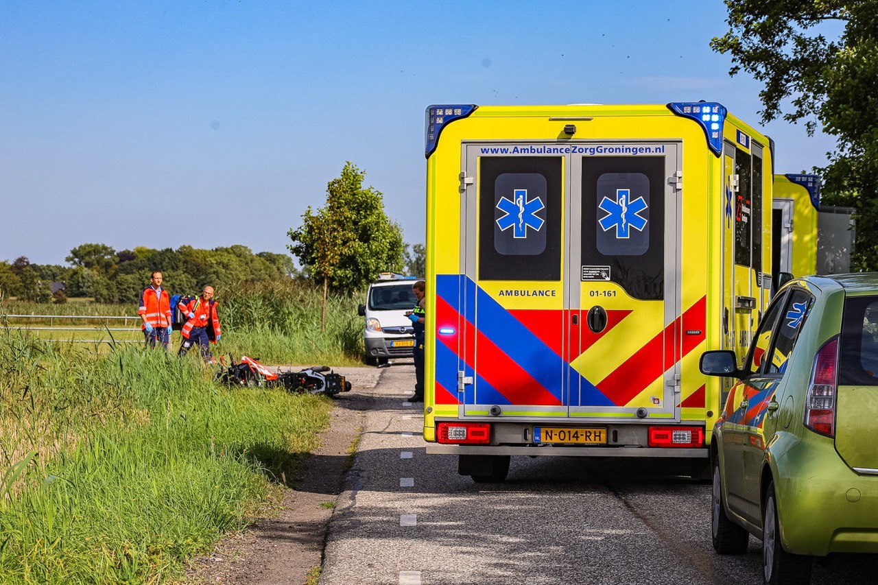Motorrijder zwaar gewond bij aanrijding