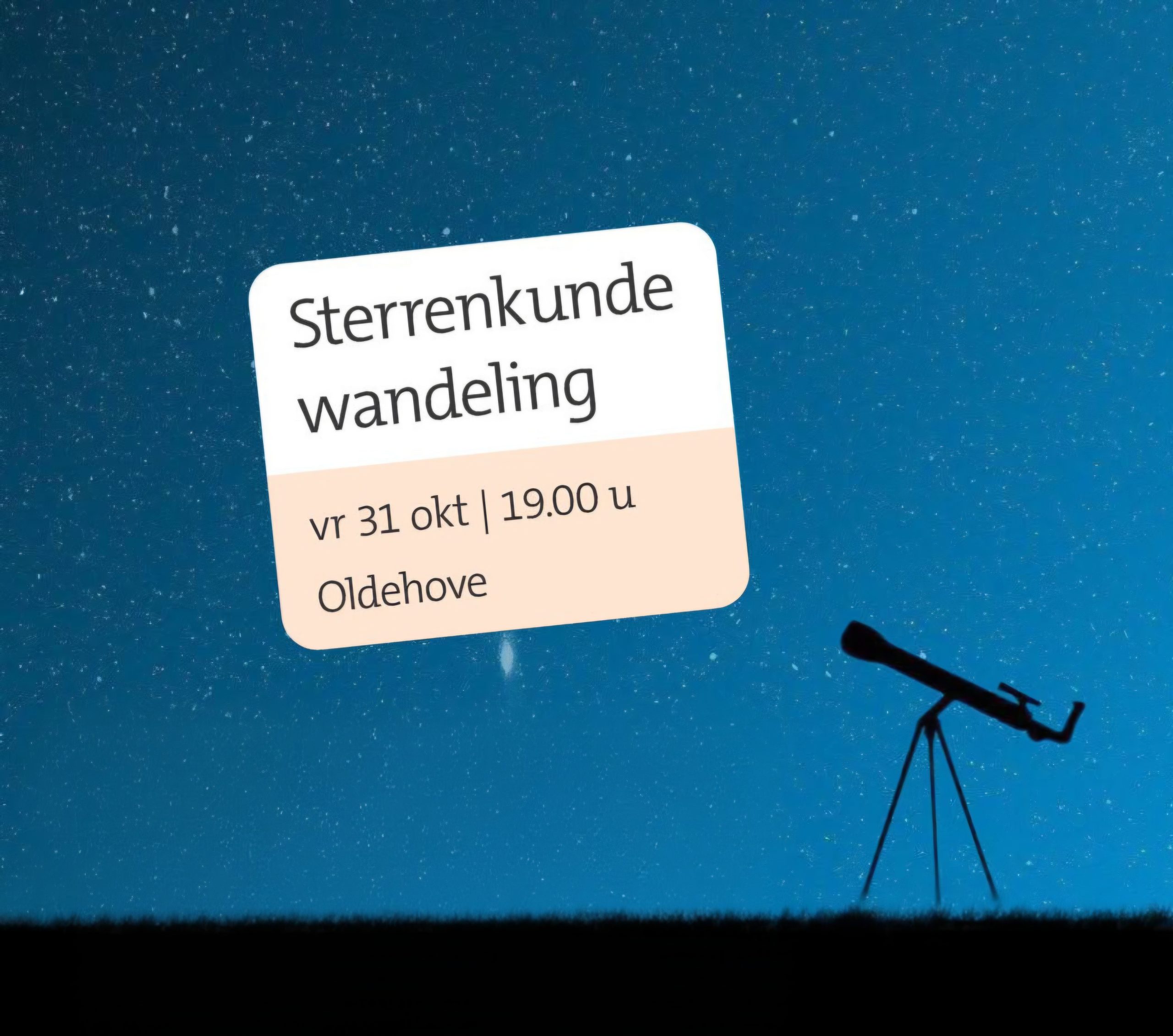 Sterrenkunde wandeling