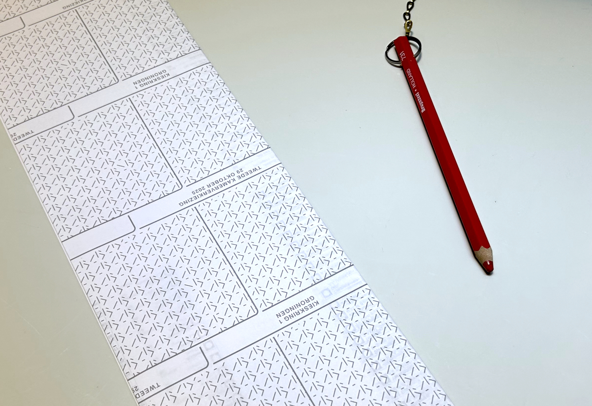 stembiljet rode potlood Westerkwartier TK2025 - EvertBuiten