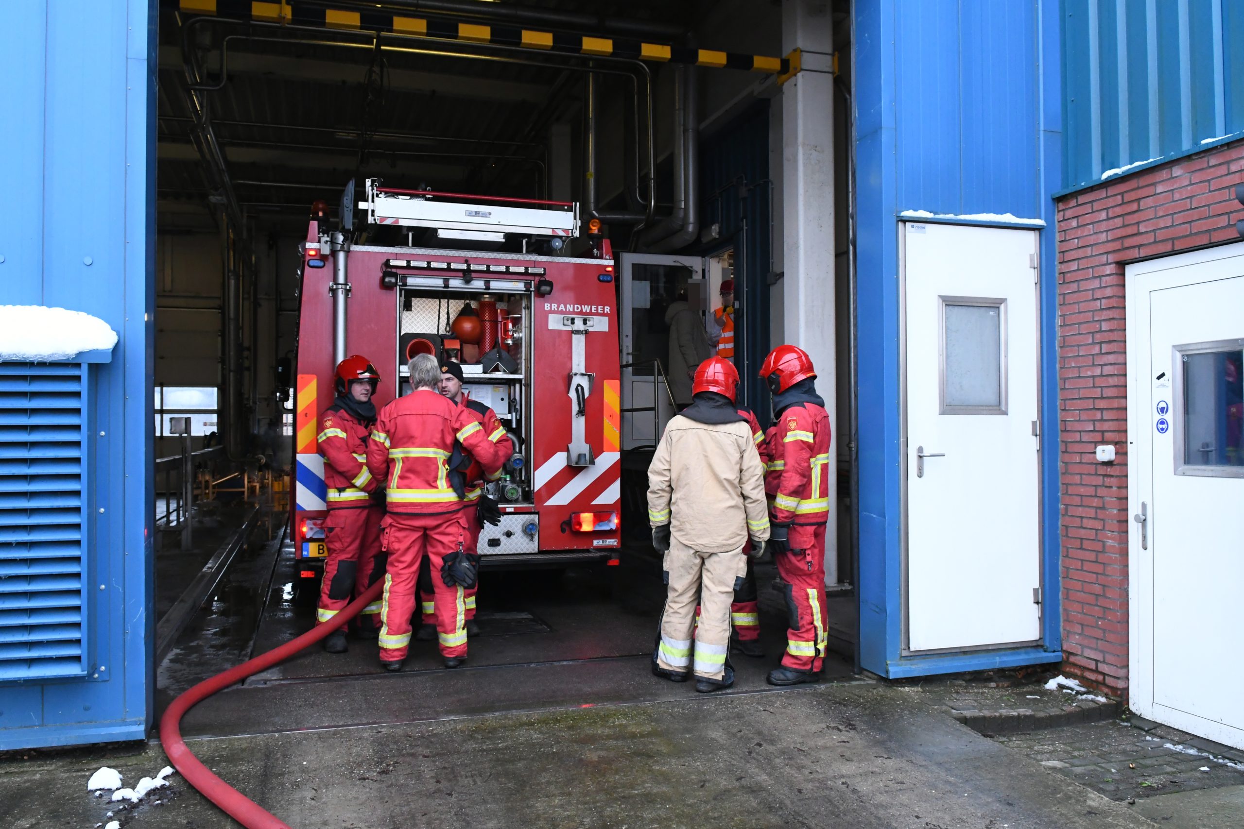Kleine brand bij onderhoudswerkzaamheden Friesland Campina in Noordwijk
