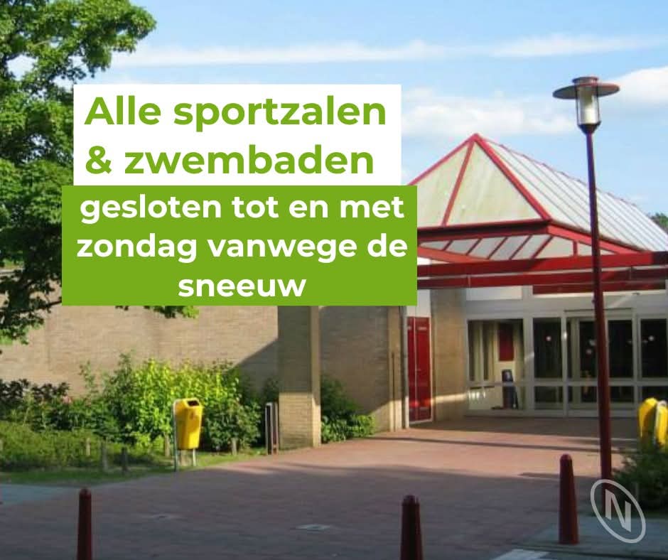 Sportzalen gesloten Noordenveld code oranje 2026
