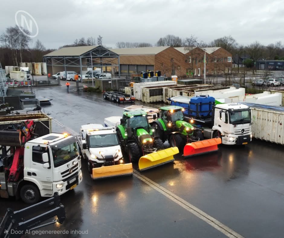 Strooiwagens en sneeuwschuivers Noordenveld