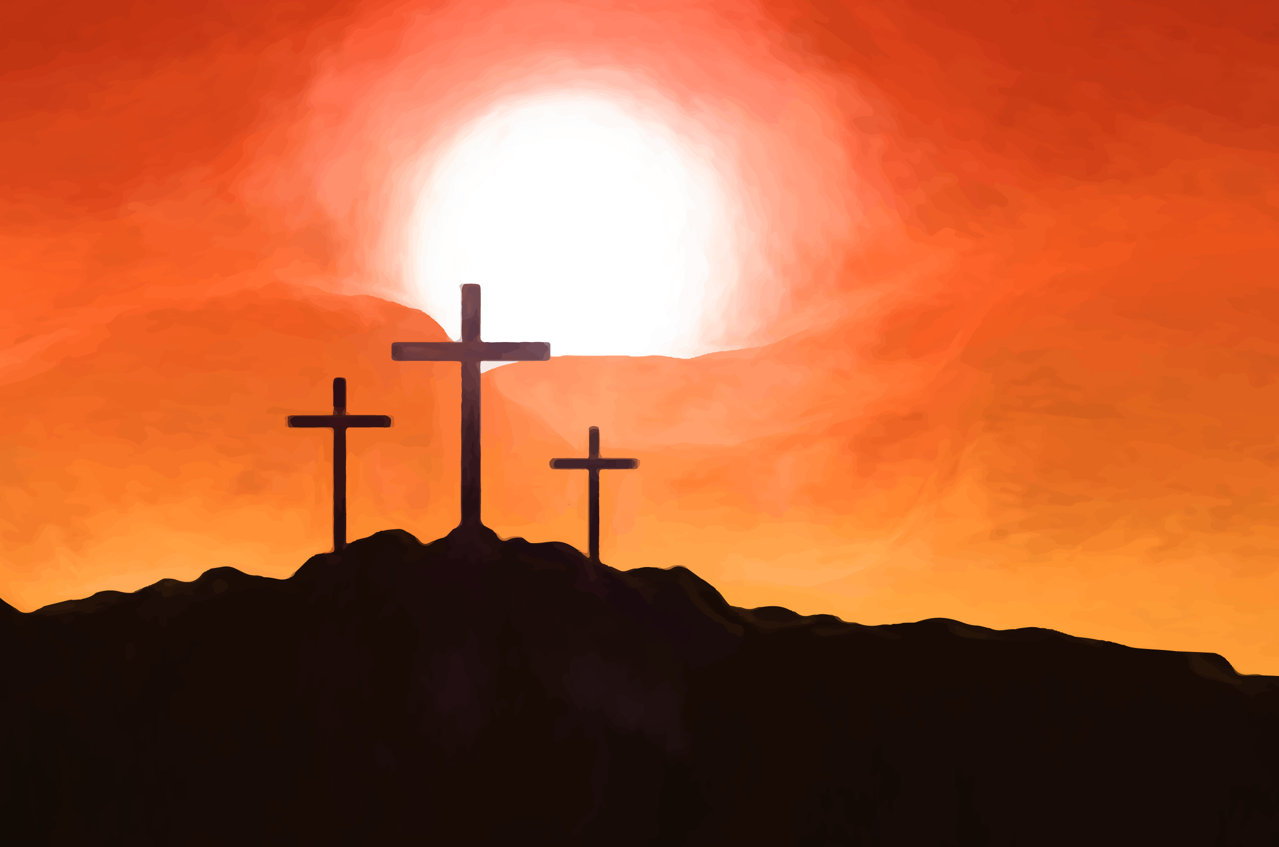 kruisen golgotha licht 6831480 Freepik