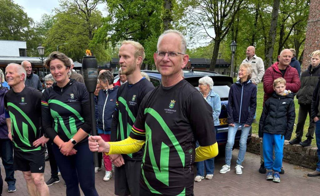 Bevrijdingsvuur dinsdagmiddag rond vier uur aangekomen in Norg