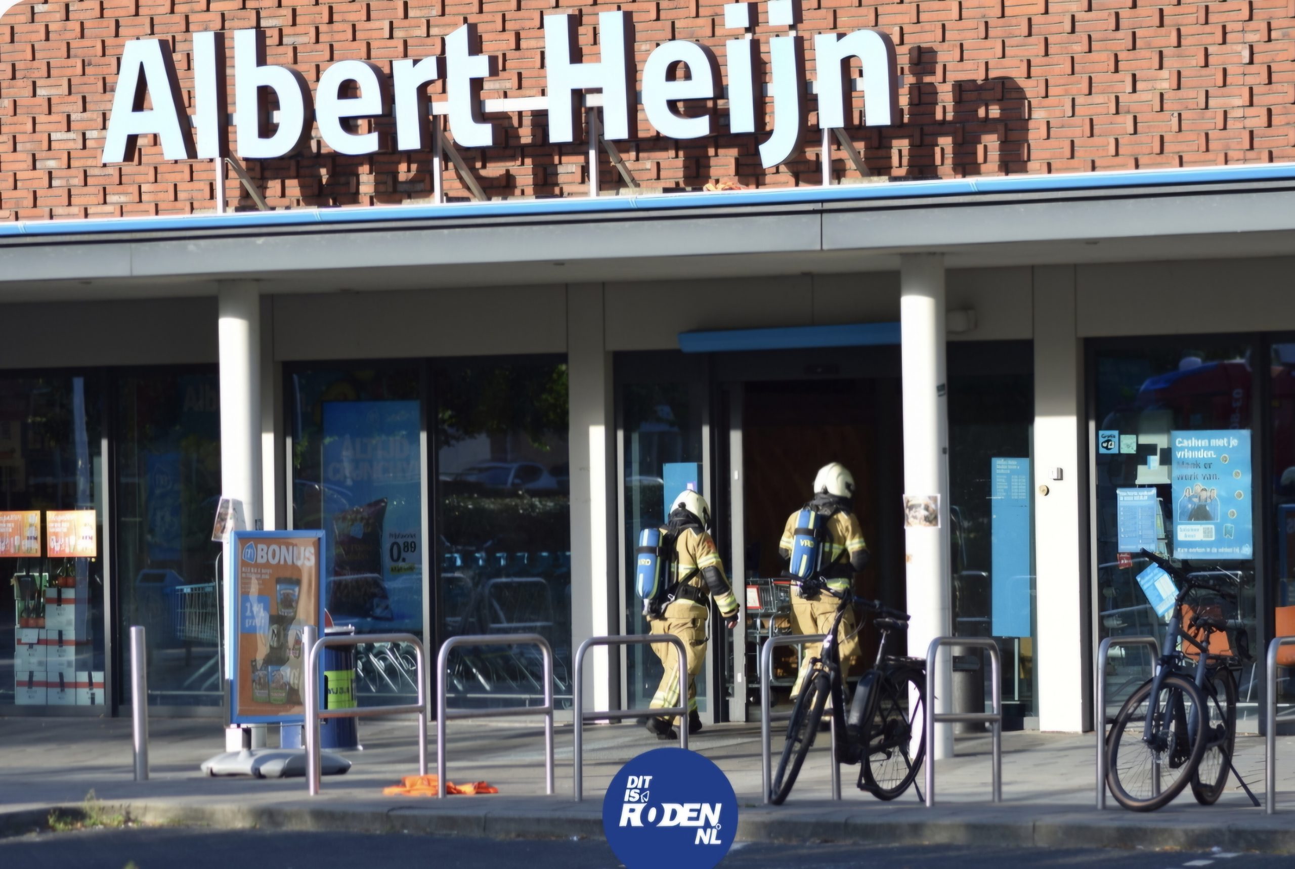 Medewerker naar ziekenhuis na vermoedelijke CO2-lekkage bij Albert Heijn in Roden