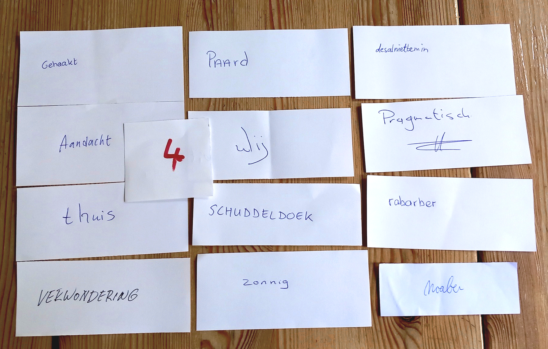 Groep 4 selectie dichtwoorden Summerproat