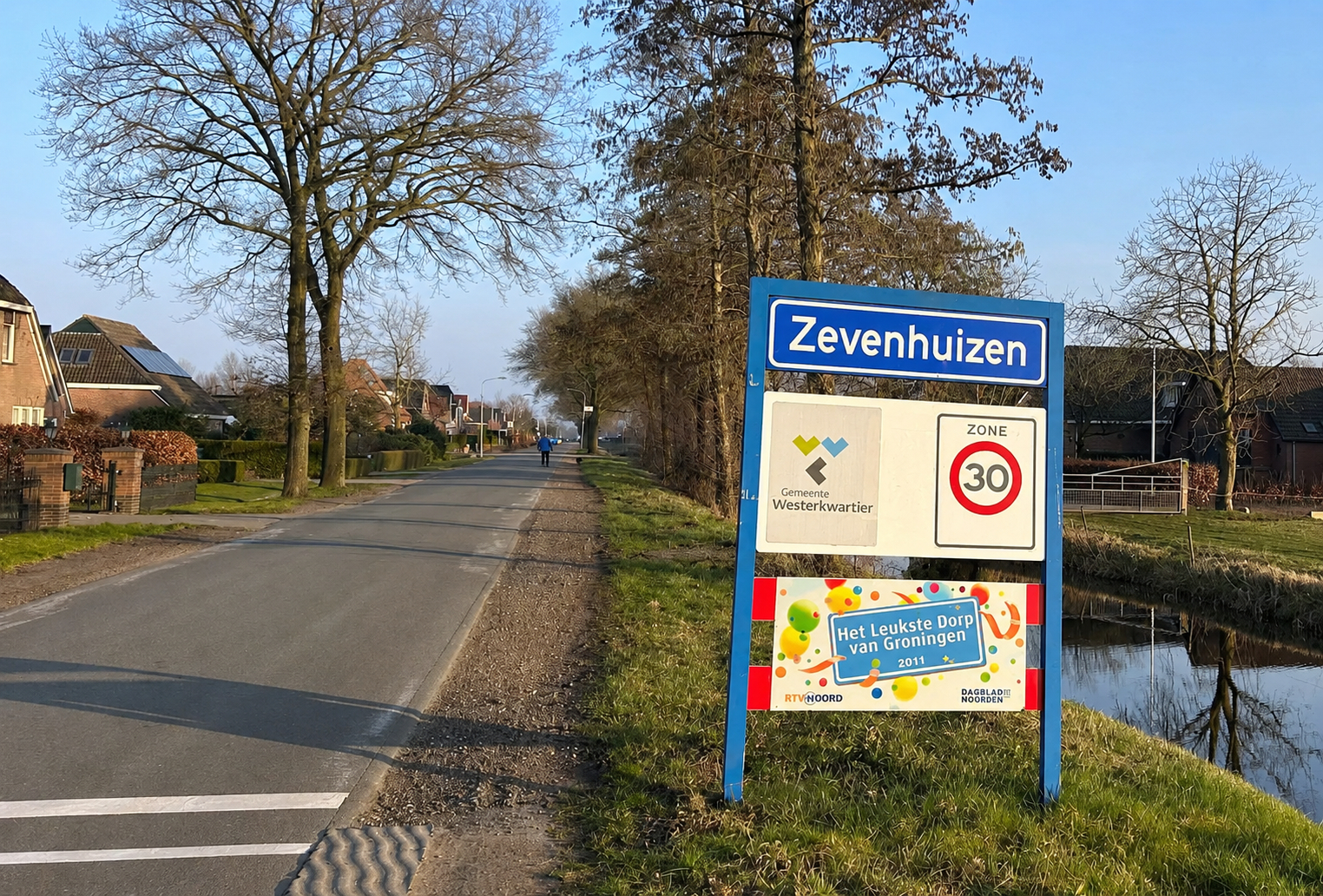 plaatsnaambord Zevenhuizen - Bert Flonk