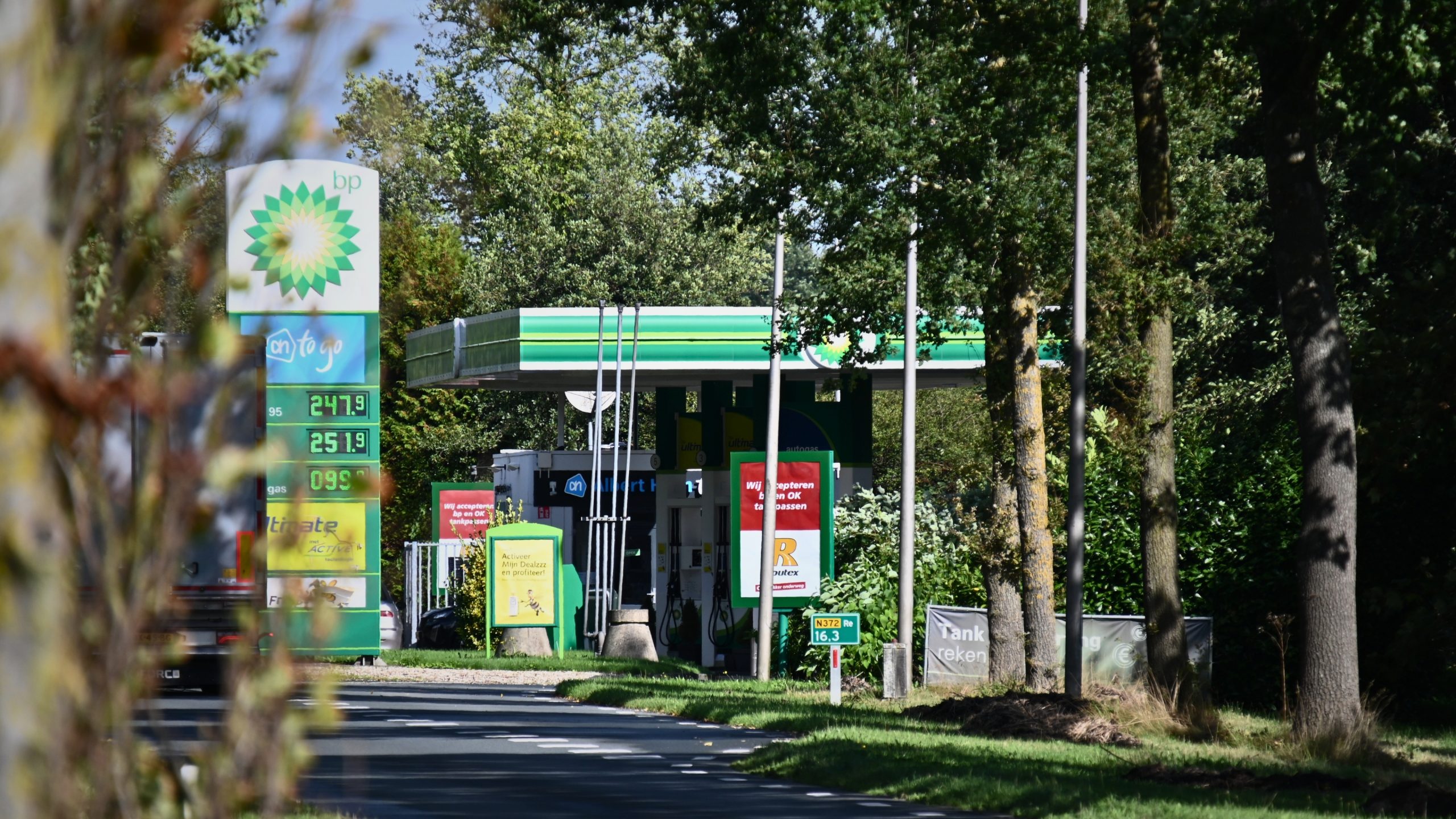 BP Leek afgezet met lint