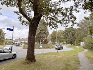 Gevaarlijke Rôner rotonde van Roderweg met Weidebloemenweg eindelijk aangepakt