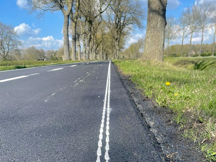 kantmarkering fietspaden provincieDrenthe