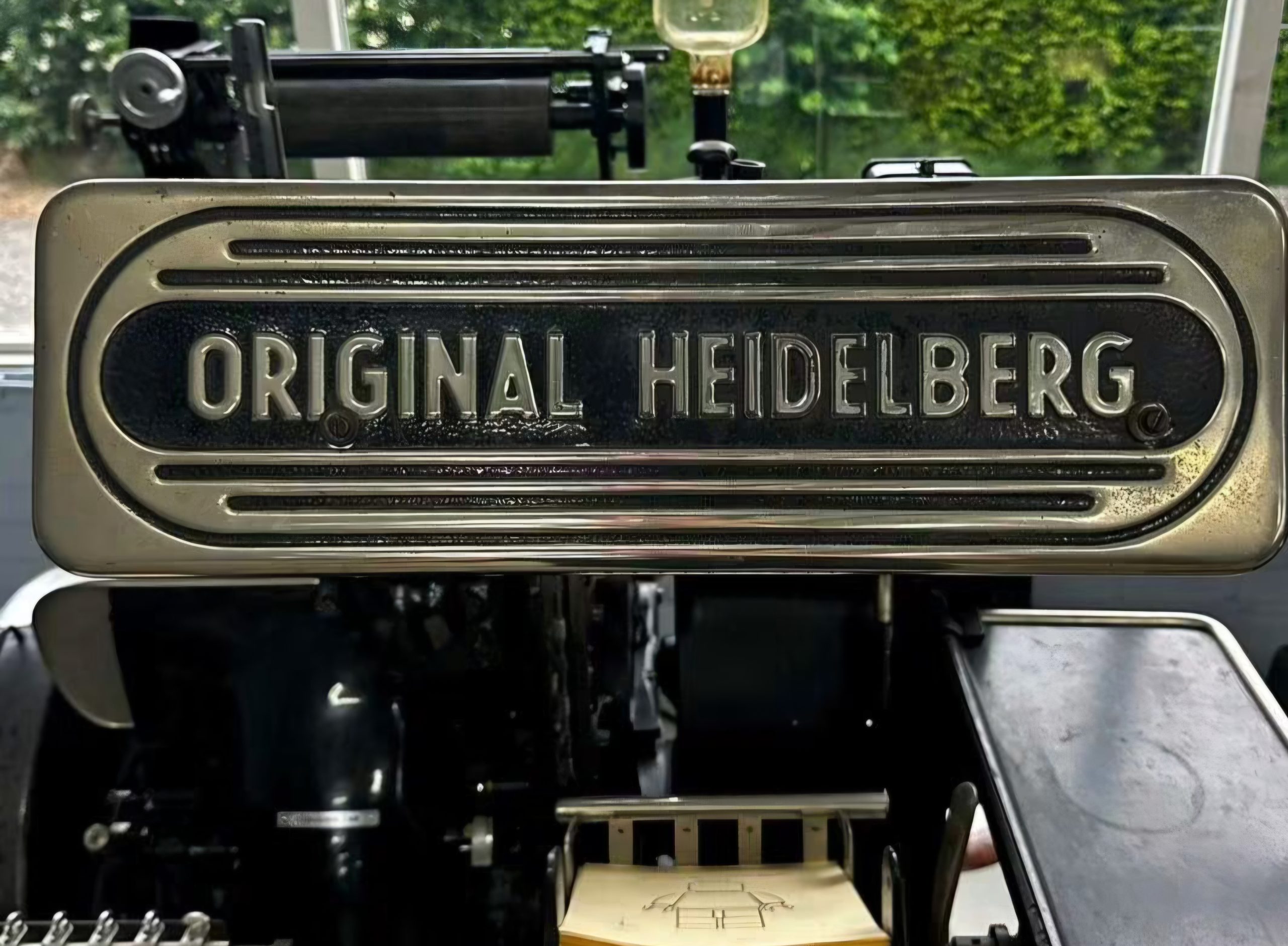 Museumdrukkerij IJzer en lood Heidelberg drukpers